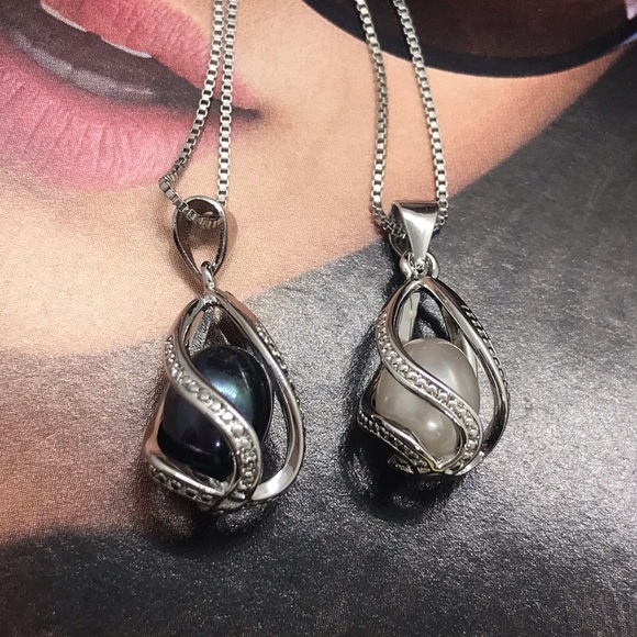 Natural Freshwater Pearl S925 Necklace - Picture 2 of 4